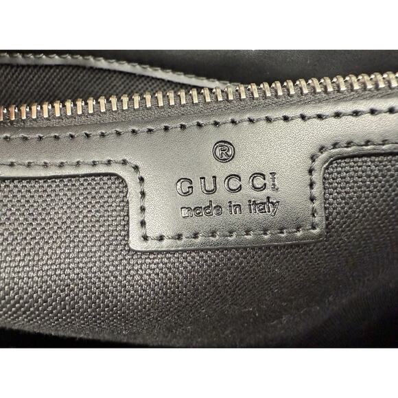 Gucci Large Savoy Duffle Bag GG Supreme Monogram Grey/Black Calfskin Trim - Picture 16 of 16